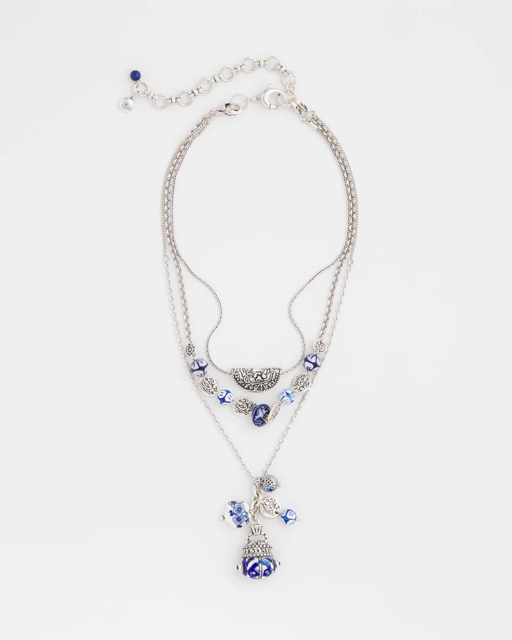 Convertible Multi Strand Charm Necklace