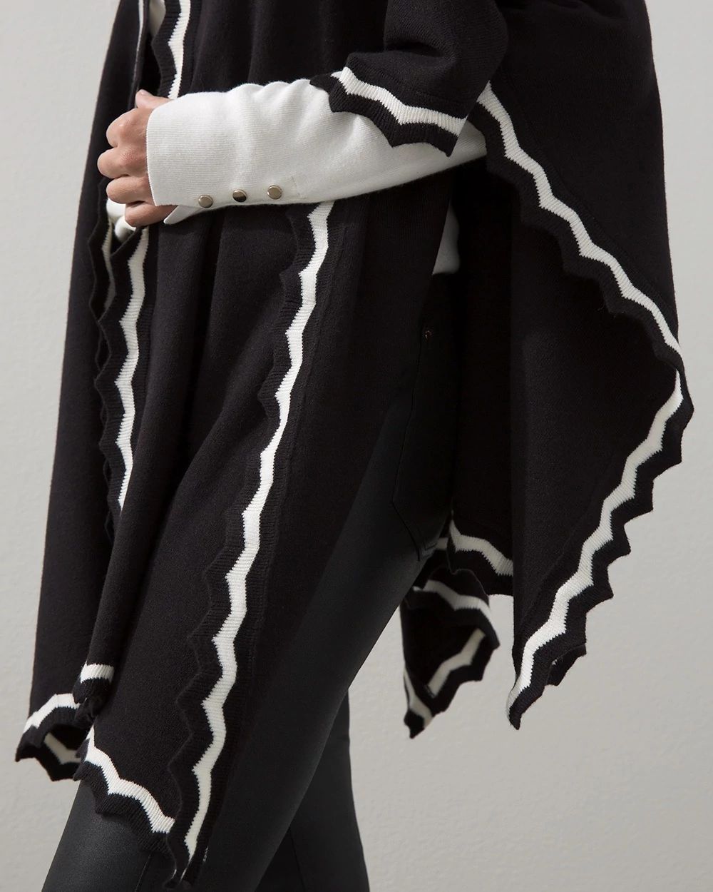 Zig-Zag Trim Ruana
