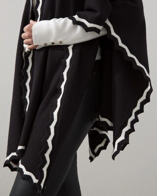 Zig-Zag Trim Ruana