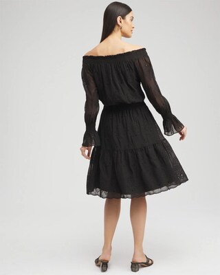 Chiffon Eyelet Dress click to view larger image.