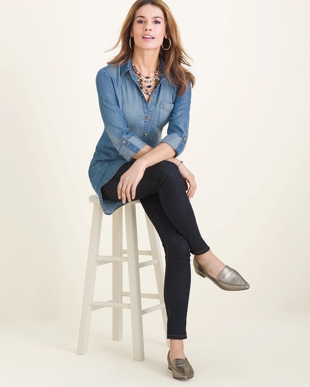 Long Denim Shirt