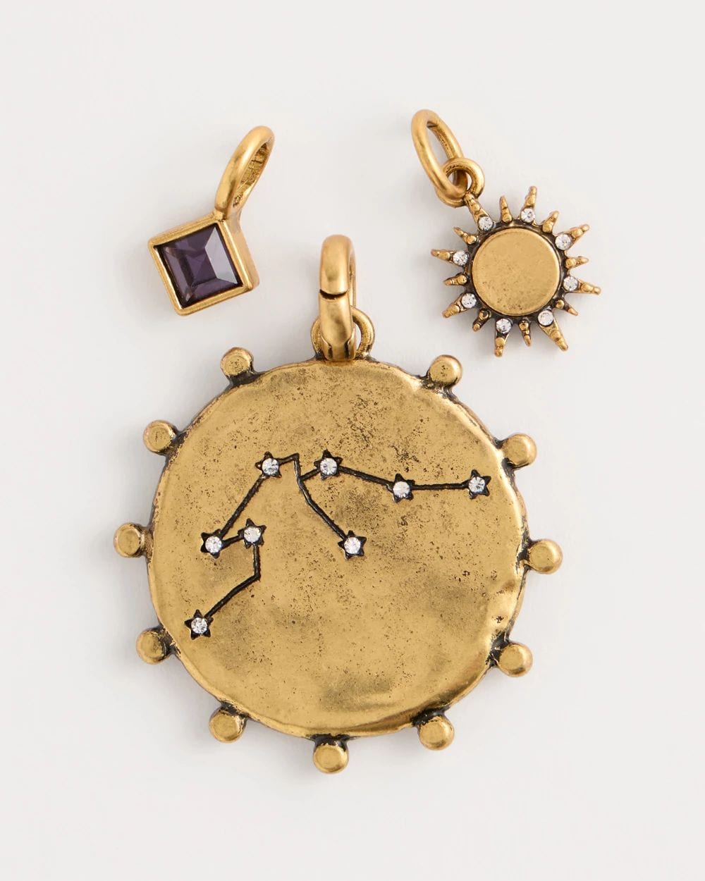 Aquarius Zodiac Charm Pendant