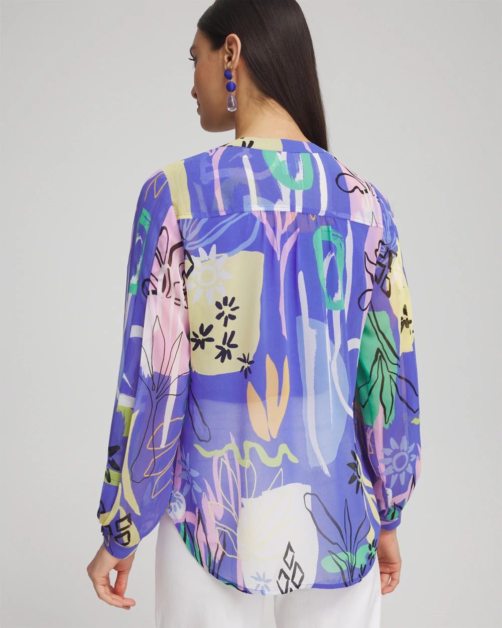 Surreal Pleated Sleeve Blouse