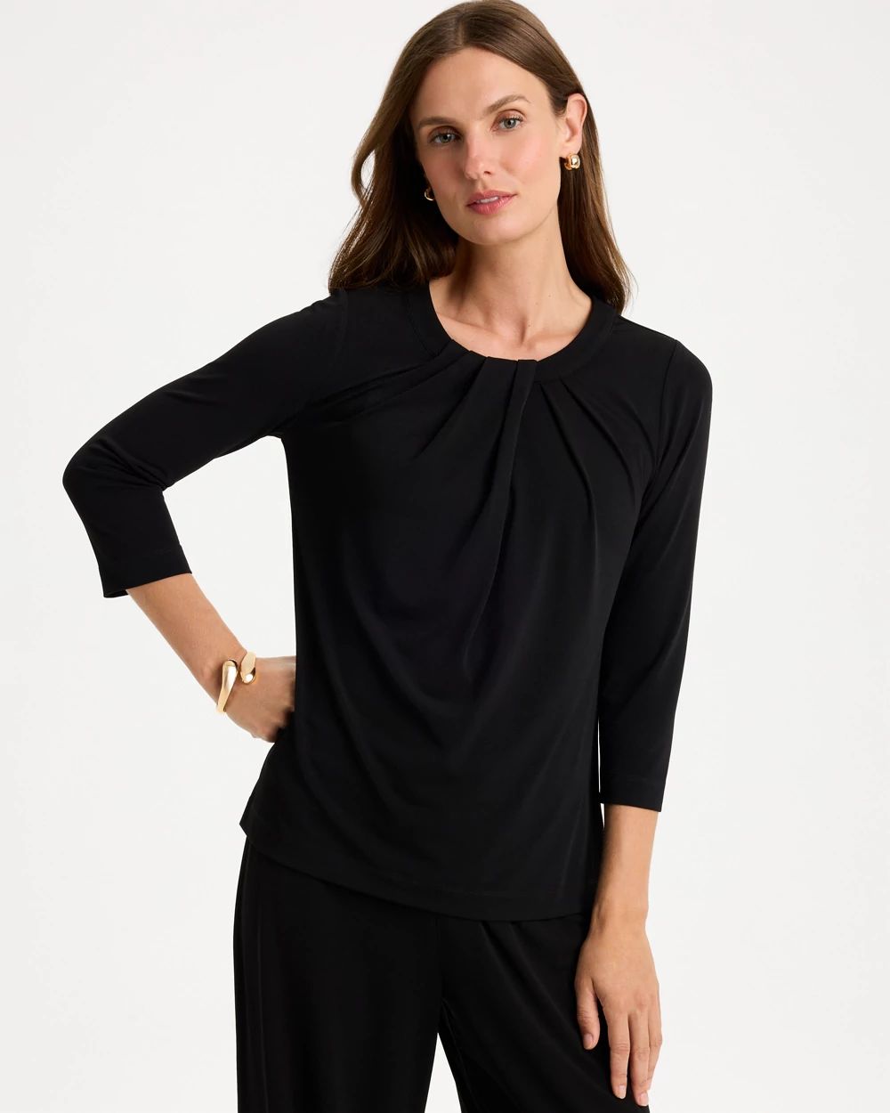Travelers™ Knit Twist Front Top