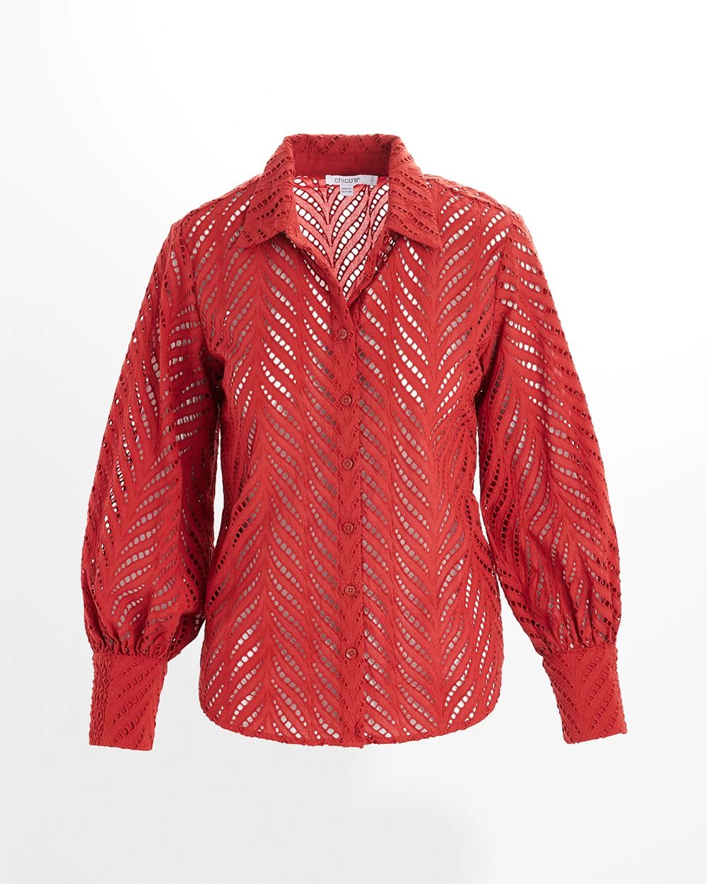 Poplin Cutwork Shirt