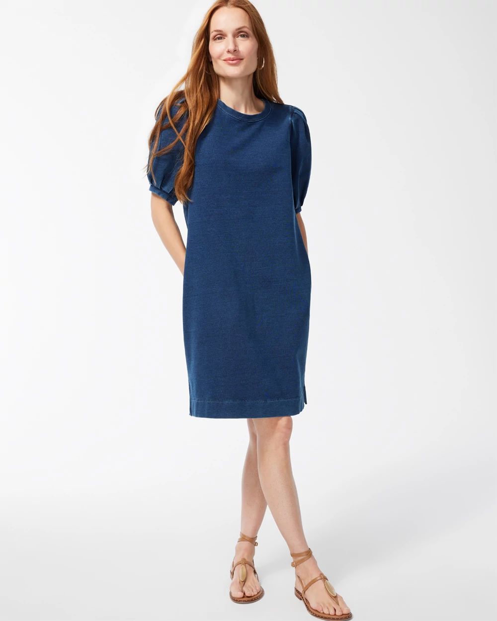 Zenergy French Terry Elbow Sleeve Dress