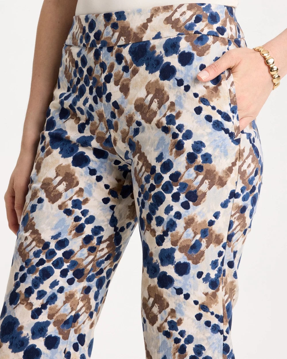 Printed Brigitte™ Straight Crop Pant