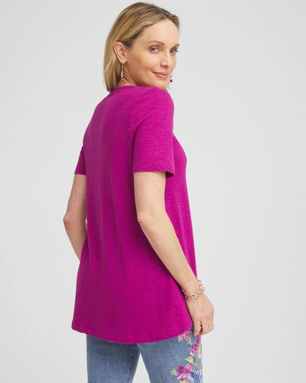 Slub V-Neck Tee