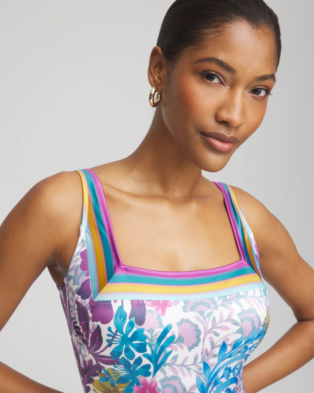 Gottex Bali Square Neck One Piece
