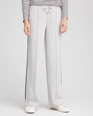 Zenergy® Double-Knit Lattice Trim Pants click to view larger image.
