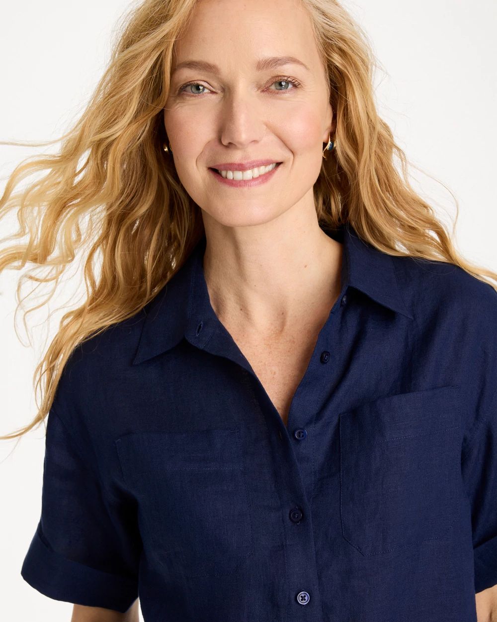 Linen Camp Collared Shirt