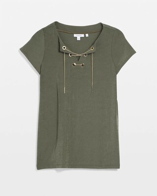 Travelers™ Lace Up Top