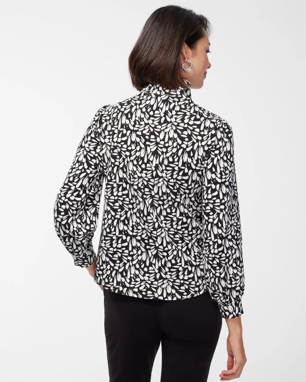Zenergy French Terry Print Half Zip Pullover
