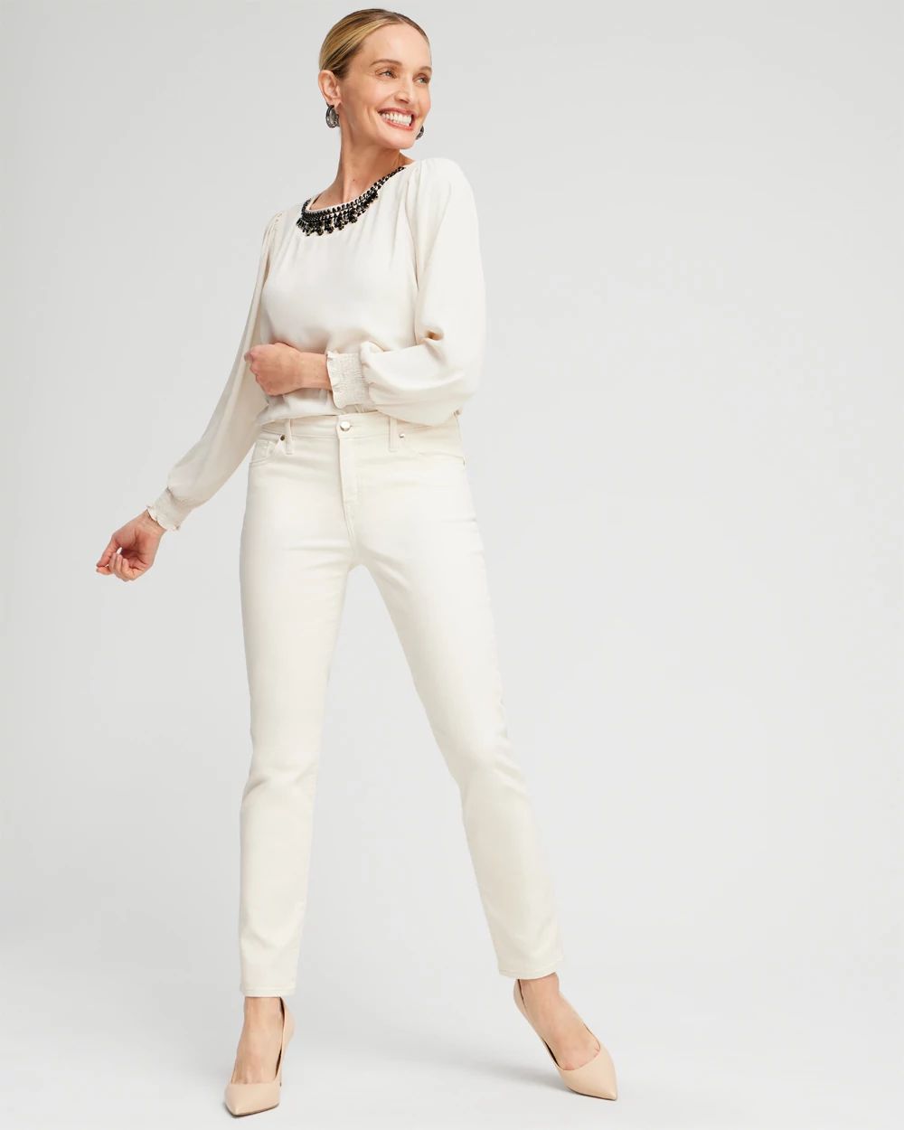 So Slimming Girlfriend Ankle Jeans