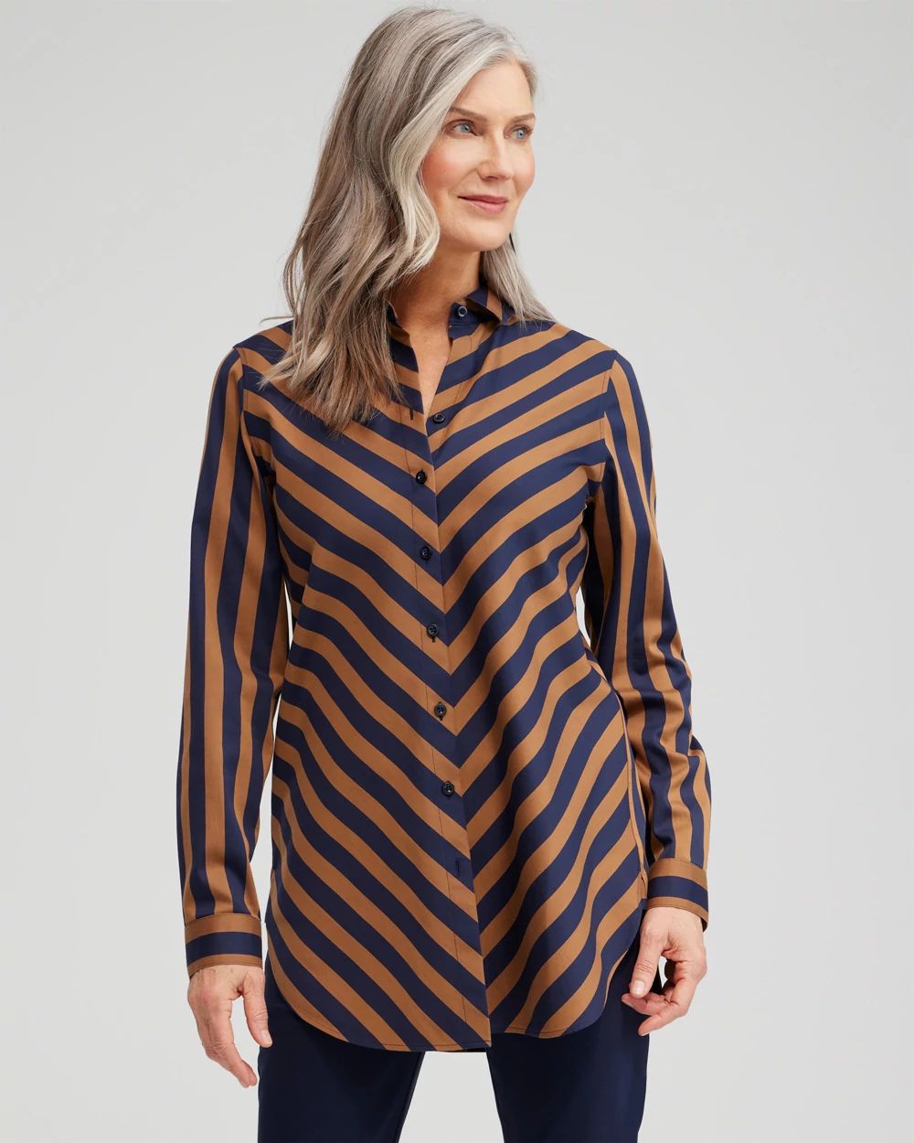 No Iron™ Stretch Stripe Tunic