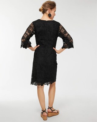 Black Lace Shift Dress