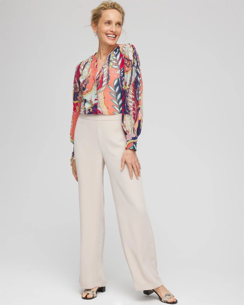 Wide Leg Soft Pants click to view larger image.