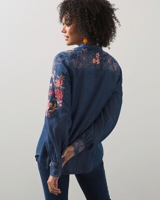Touch of Cool Embroidered Blouse