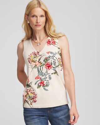 Ella Printed Sweater Tank