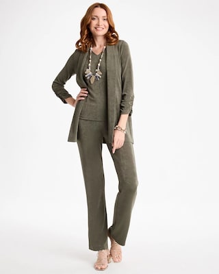 Travelers™ Collection Ruched Elbow Sleeve Jacket click to view larger image.