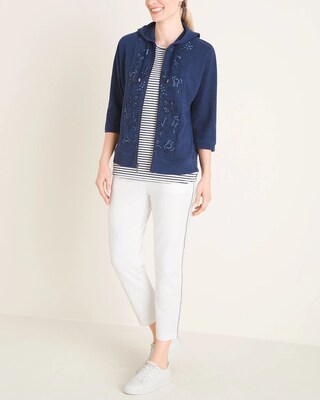 Zenergy Embroidered Indigo Jacket