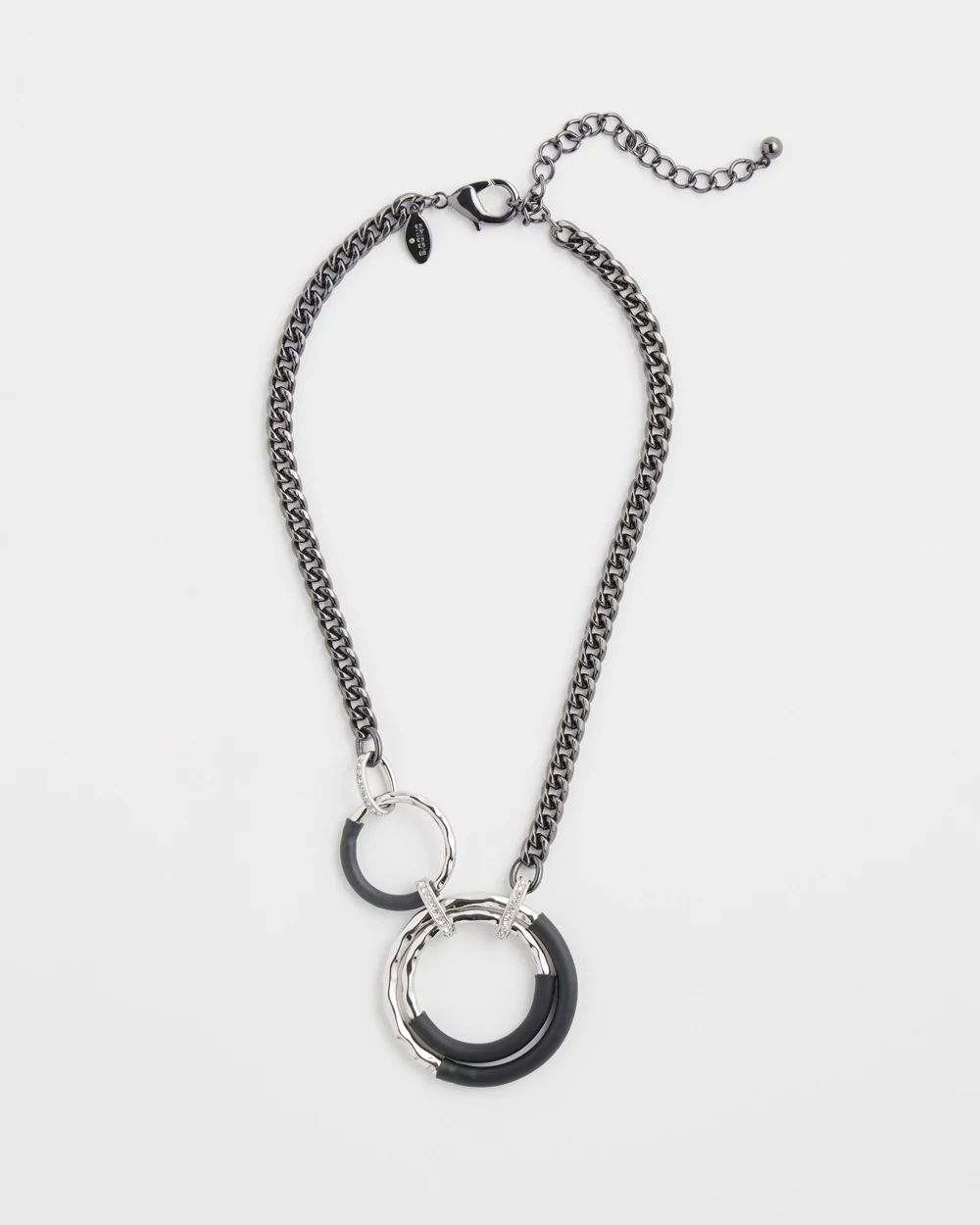 Pavé Detail Pendant Necklace