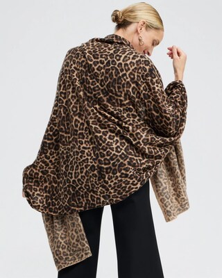 Animal Print Cashmere Wrap