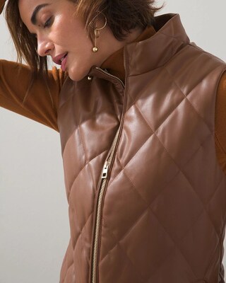 Faux Leather Vest