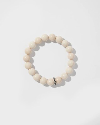 Marble Stone Pavé Stretch Bracelet