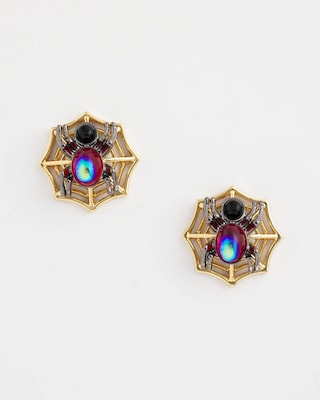 Spider Web Glitz Earrings