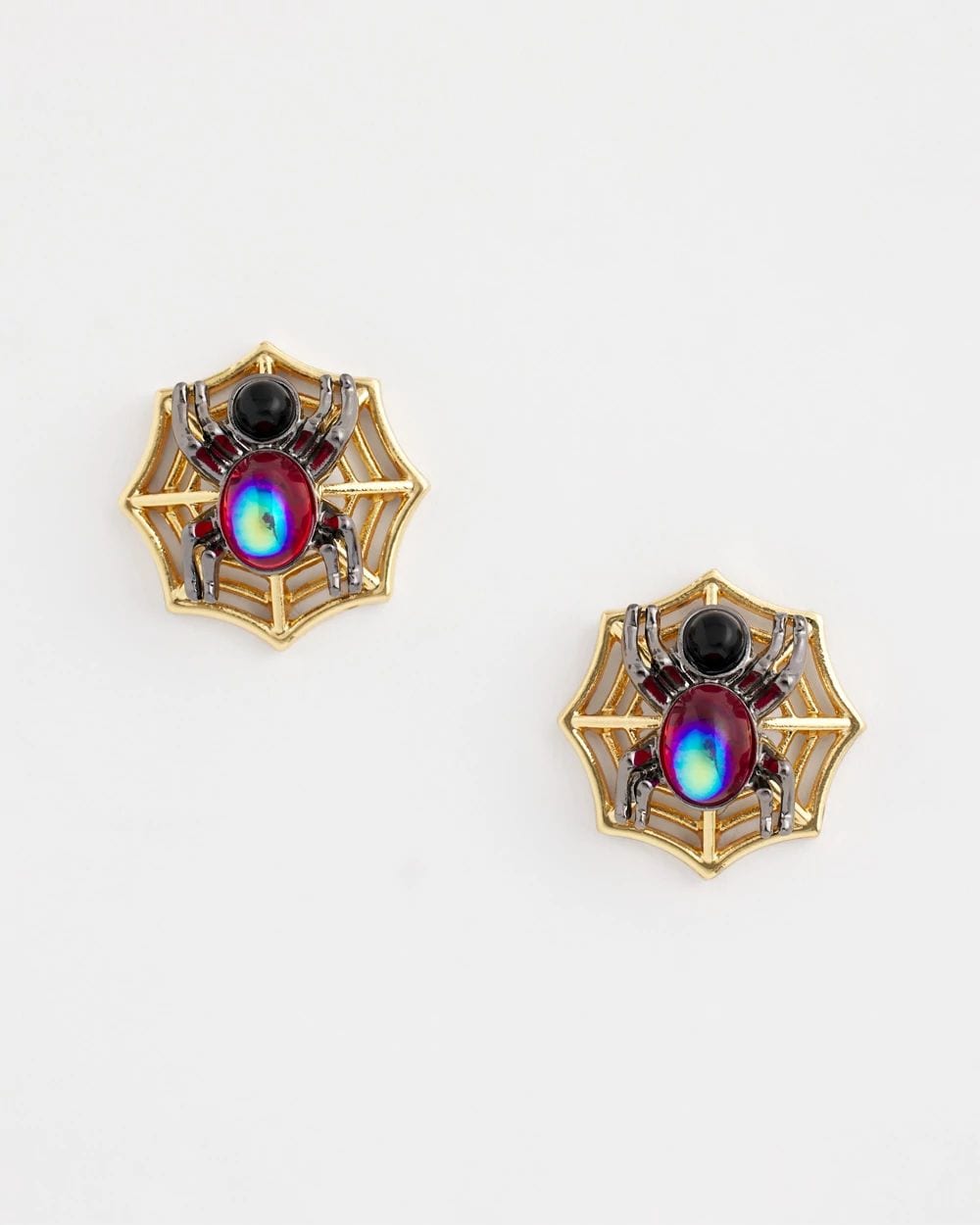 Spider Web Glitz Earrings