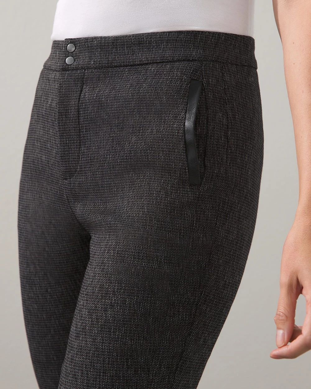 Superior Stretch Textured Ankle Pants