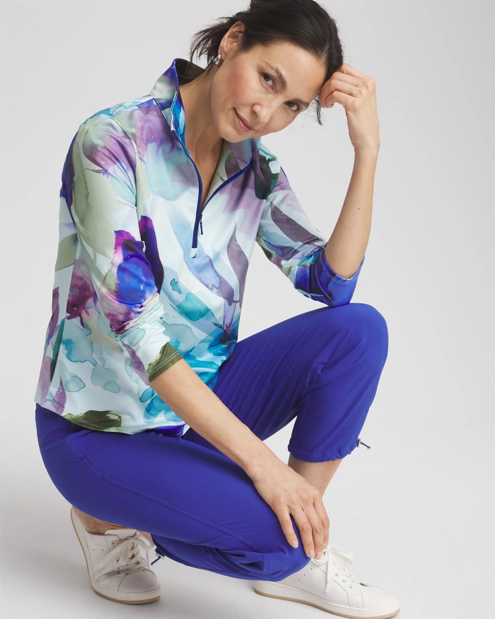 Zenergy® UPF Mockneck Half-Zip Pullover click to view larger image.