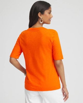 Orchid Scoop Neck Tee click to view larger image.