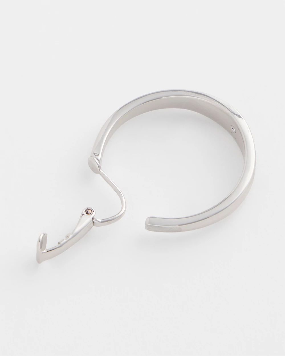 No Droop™ Silver Hoop Clip-On Earrings