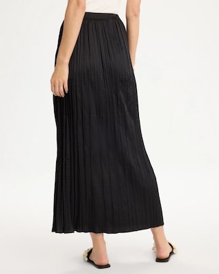 Satin Crinkle Maxi Skirt click to view larger image.