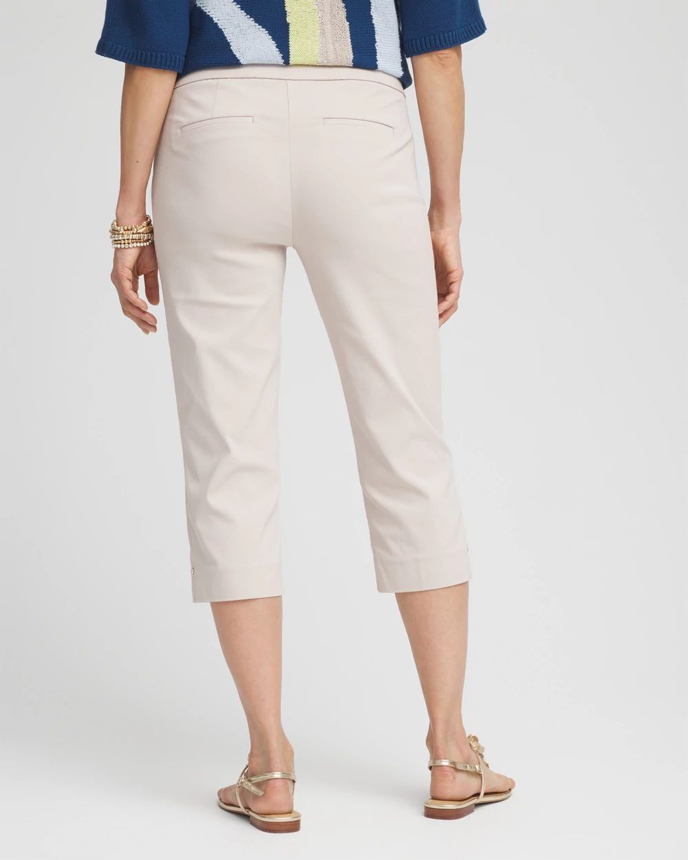 Brigitte™ Rivet Pull-On Capri Pants