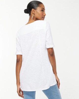 Pineapple Seamed Slub Tee