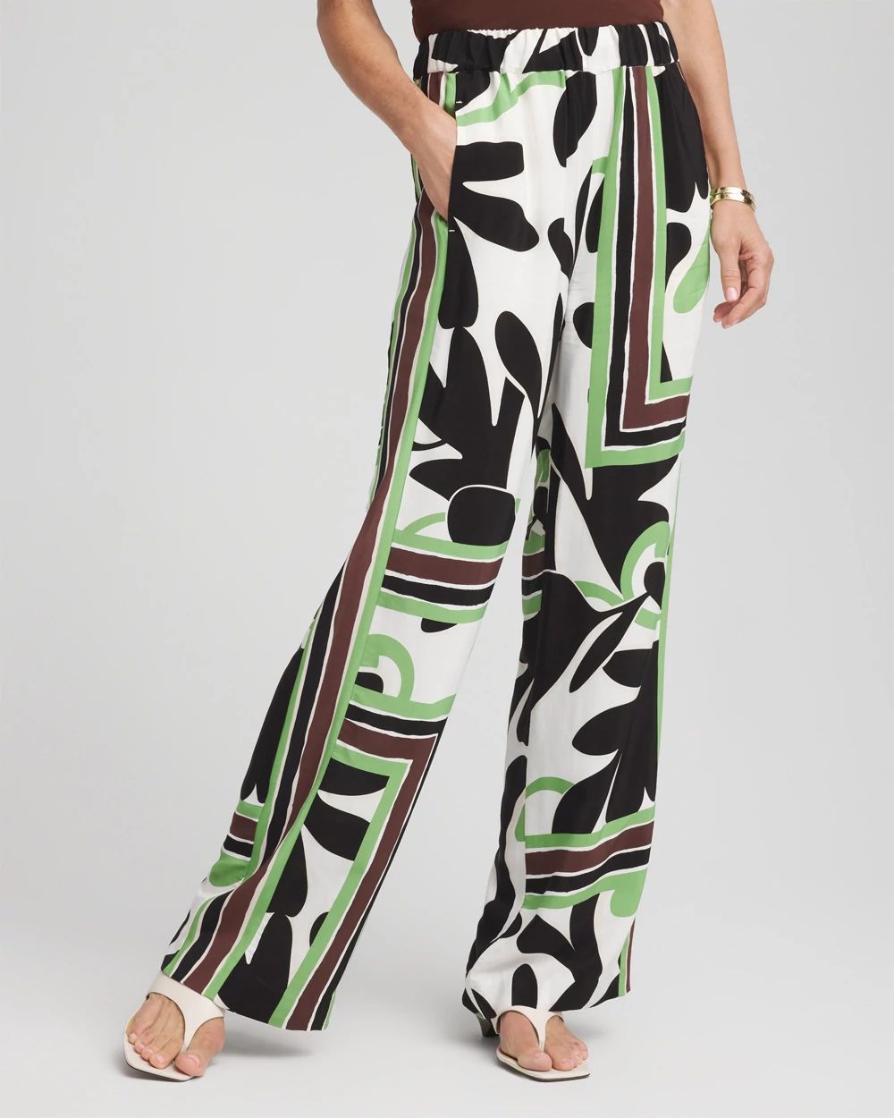Petite Printed Silky Soft Pants