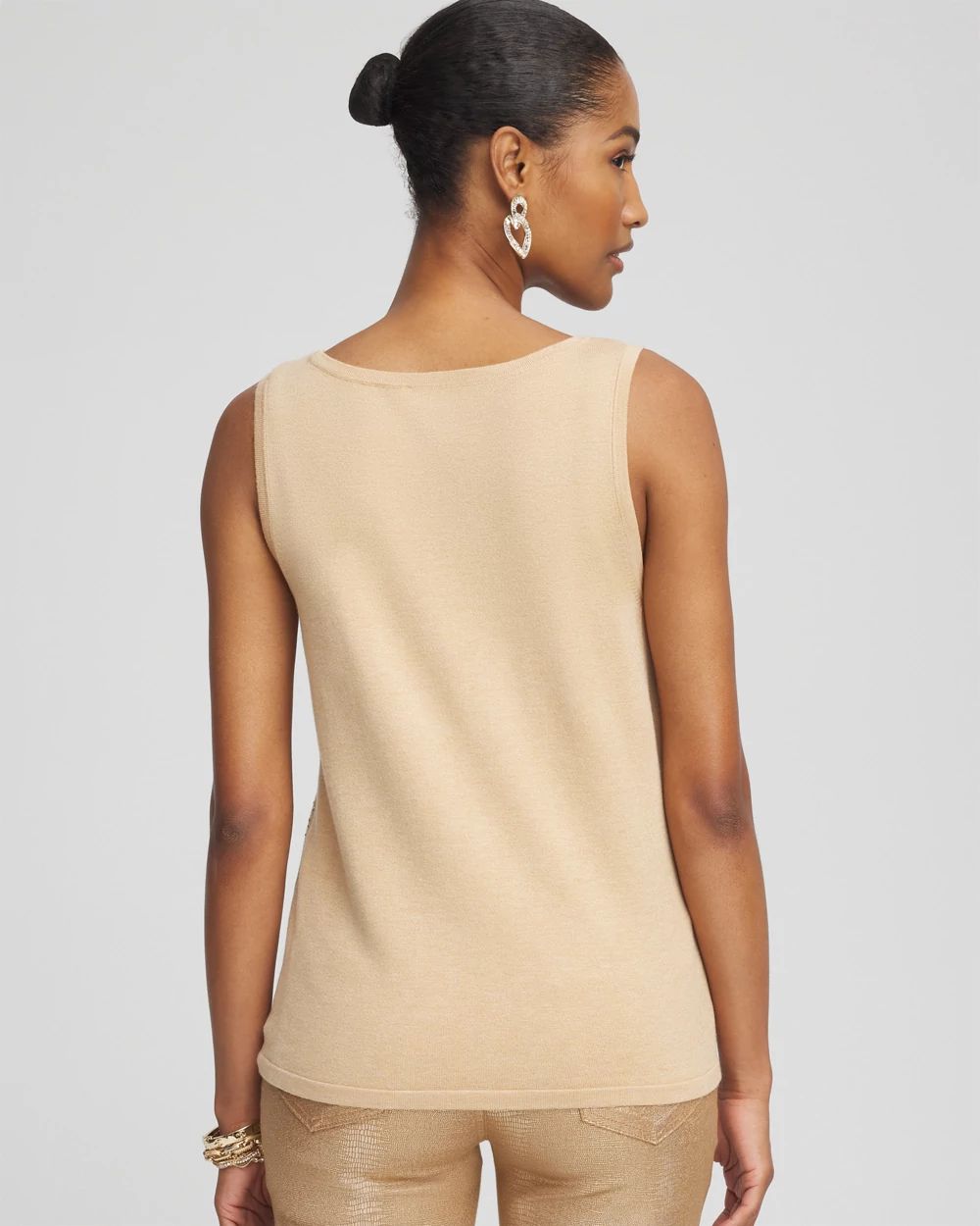 Embellished Sweater Tank