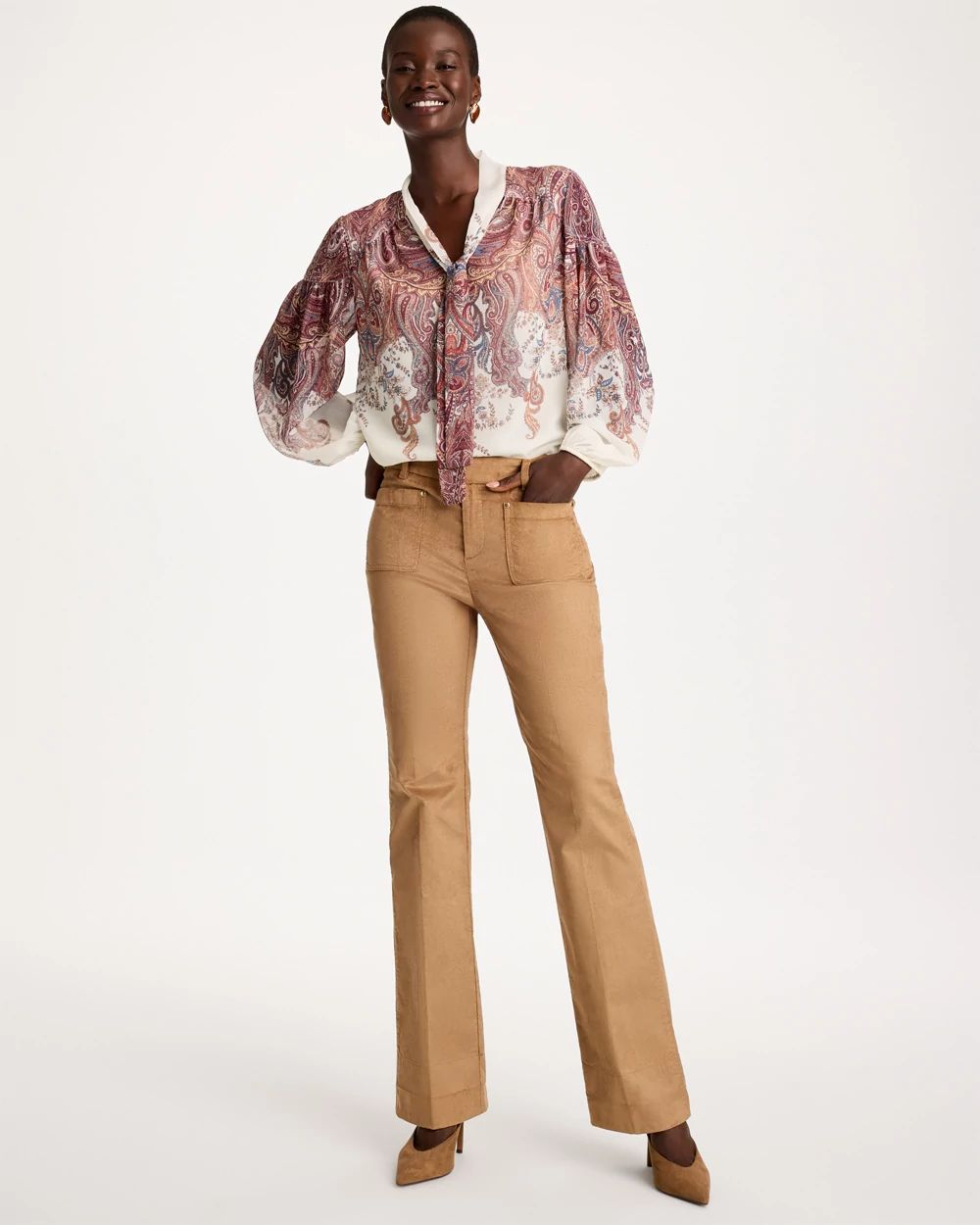 Emme Corduroy Bootcut Pants