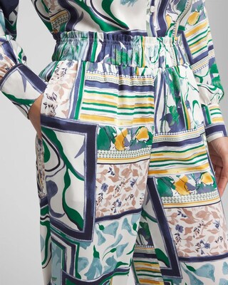 Sanibel Island Print Paperbag Pants click to view larger image.