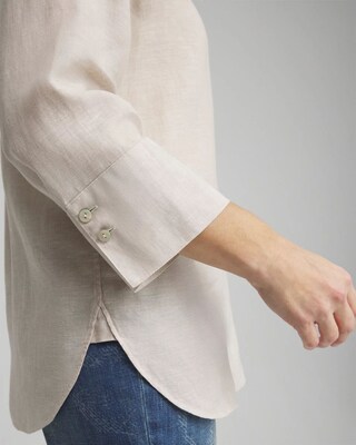 No Iron™ Linen 3/4 Sleeve Shirt