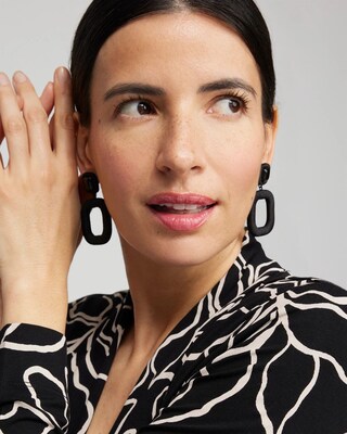 Black Square Hoops