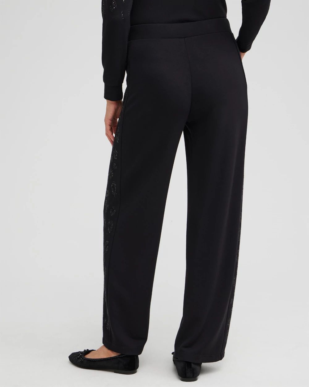 Zenergy Embellished Wide Leg Pants