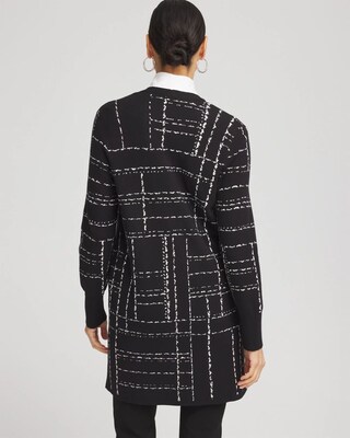 Black & White Check Cardigan