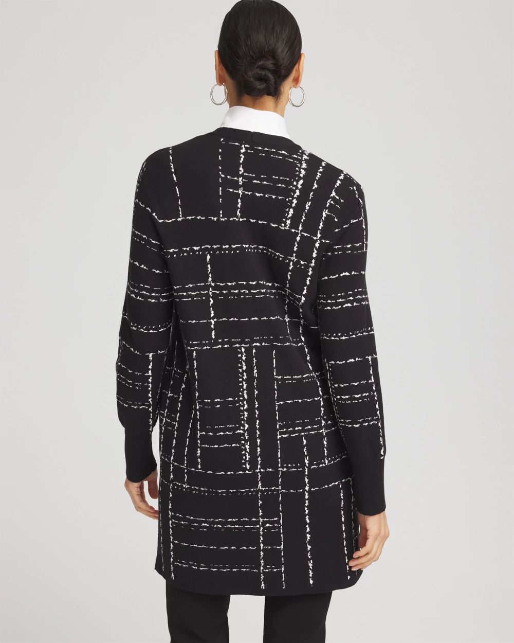Black & White Check Cardigan