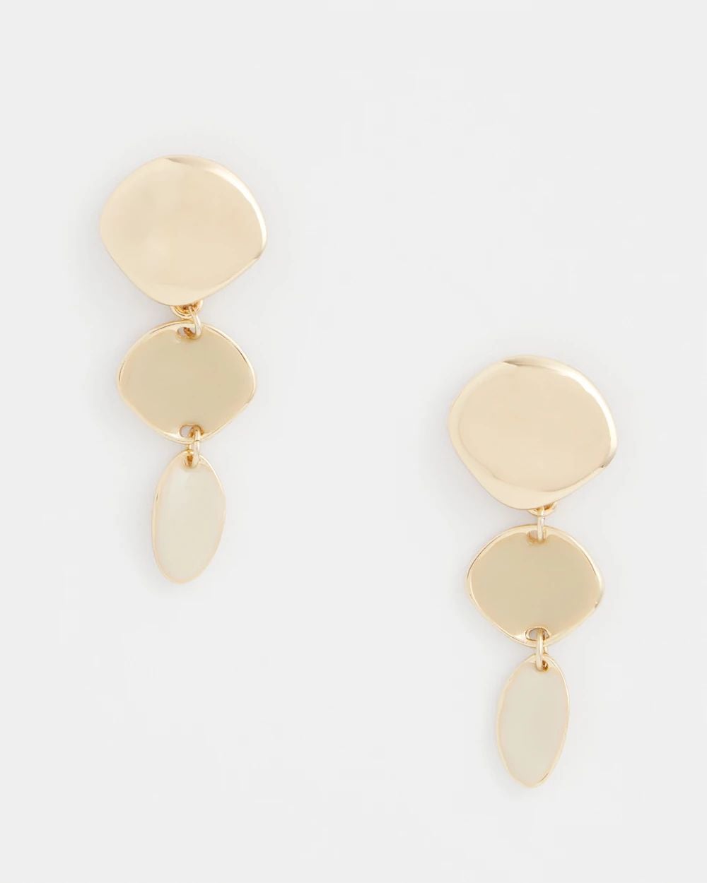 Liner Gold Drop Earrings