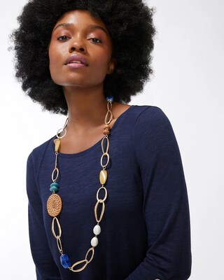 Long Single-Strand Necklace