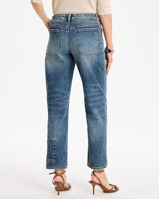 Vintage Boyfriend Utility Crop Jeans click to view larger image.